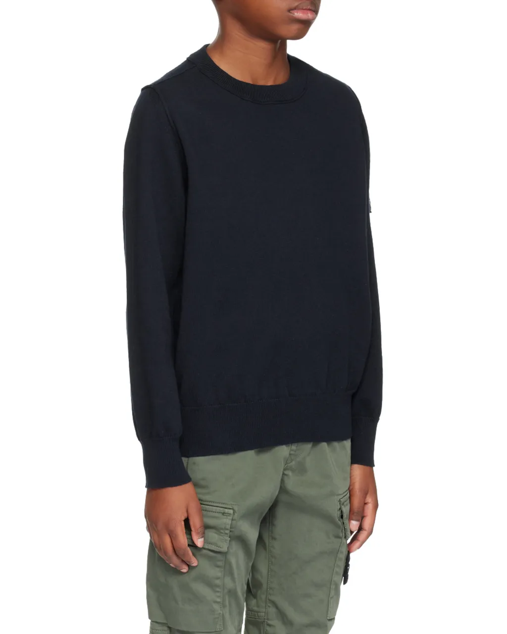 Junior Compass-Motif Crewneck Jumper