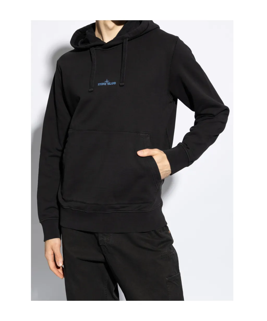 Logo Printed Drawstring Hoodie