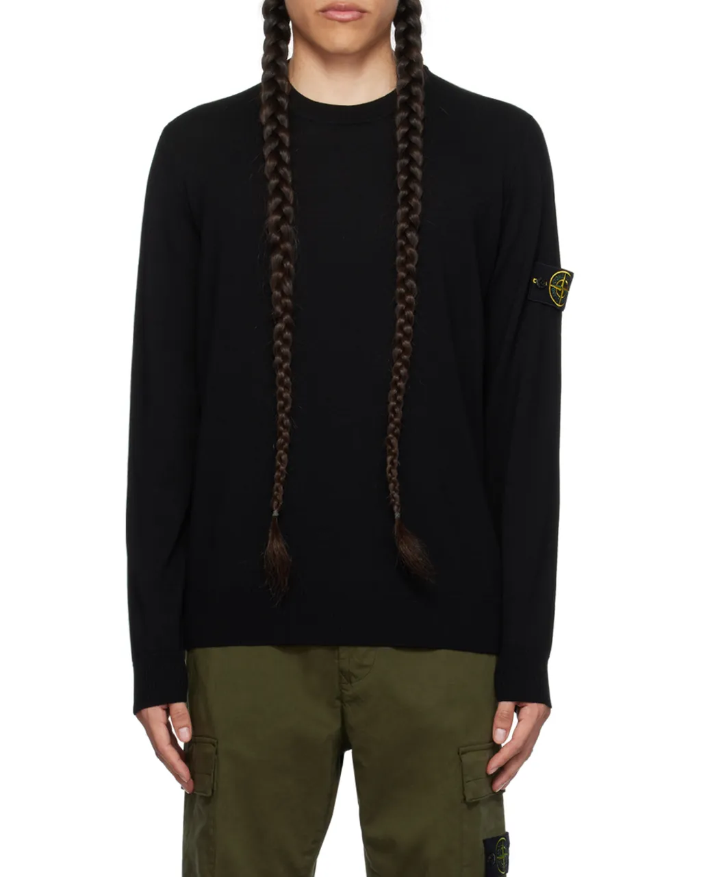 Logo Patch Crewneck Jumper