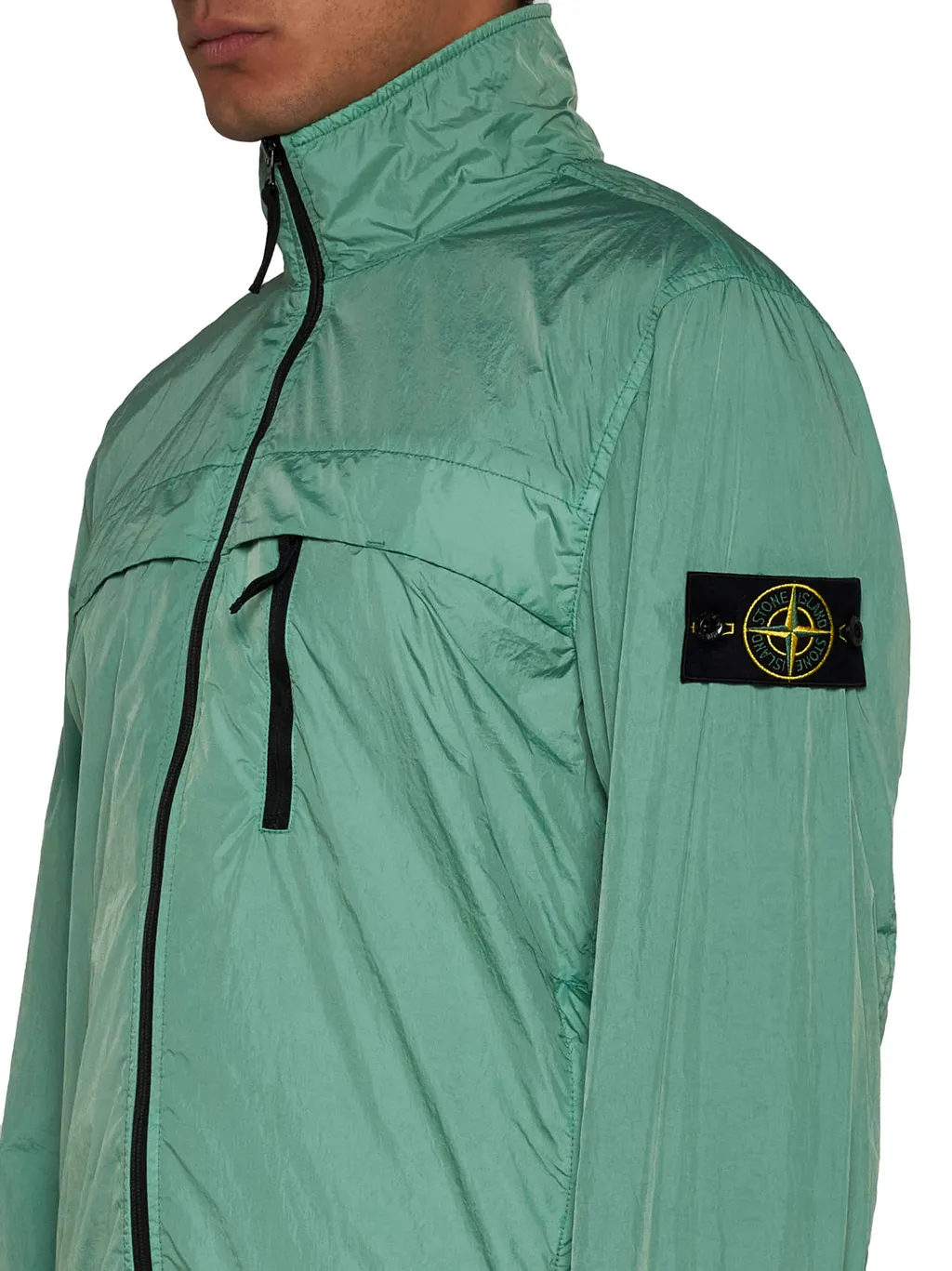 High-Neck Zipped Jacket