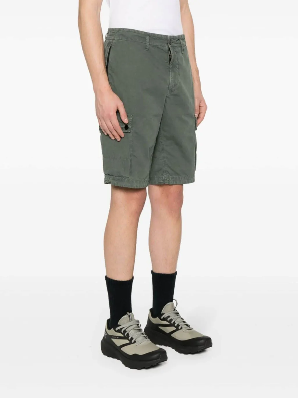 Logo Patch Knee-High Shorts