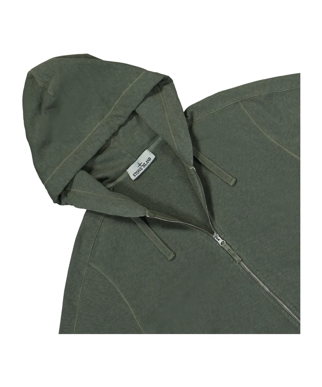 Logo Patch Zipped Hoodie