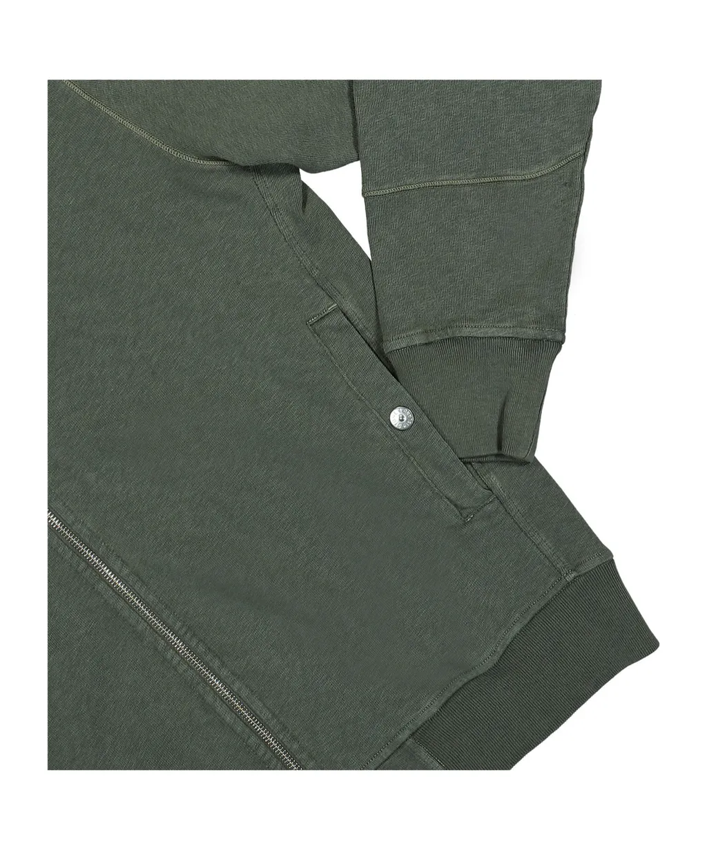 Logo Patch Zipped Hoodie