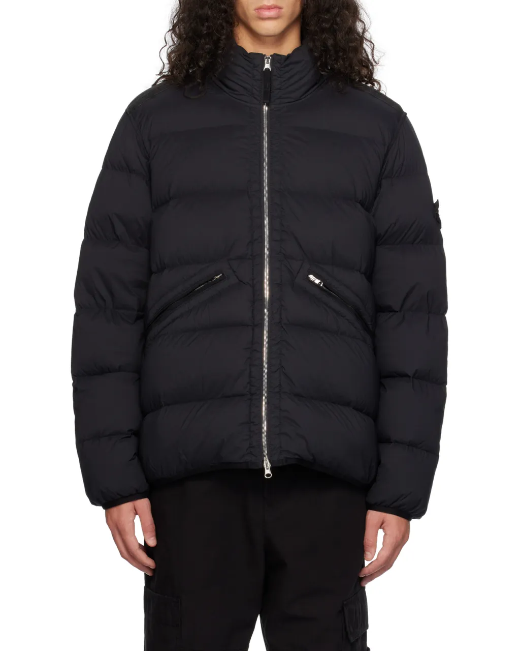 High-Neck Zip Up Coat