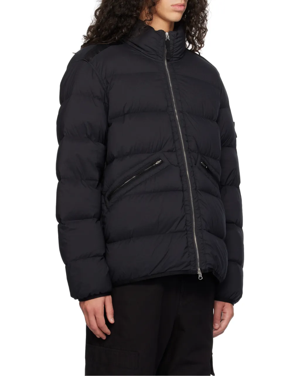 High-Neck Zip Up Coat