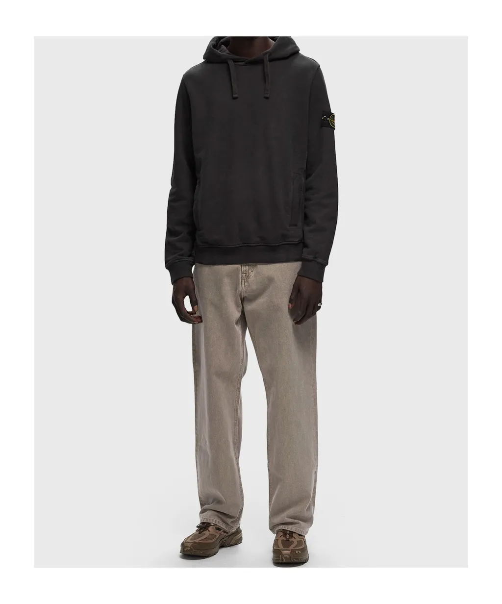 Logo Patch Drawstring Hoodie