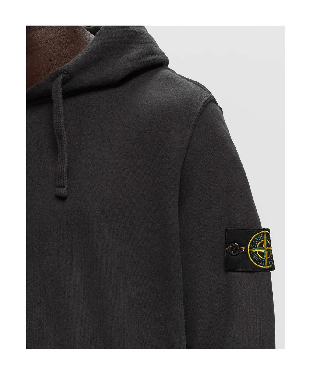 Logo Patch Drawstring Hoodie