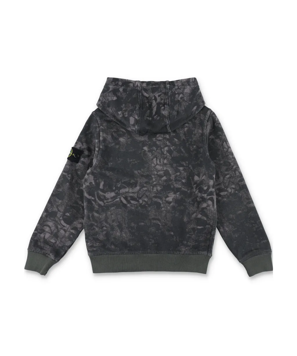 Logo Patch Tie-Dye Hoodie