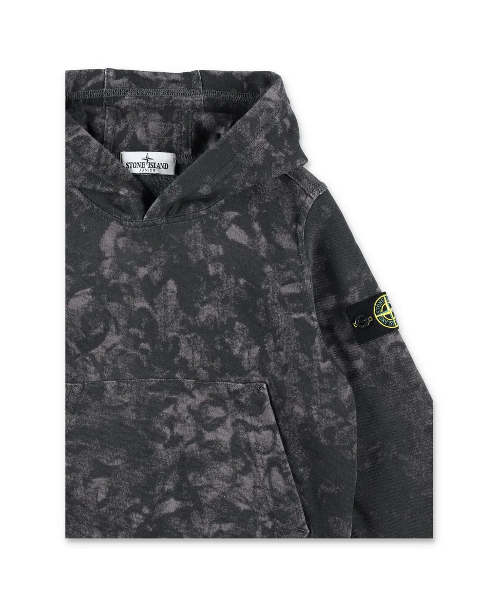 Logo Patch Tie-Dye Hoodie