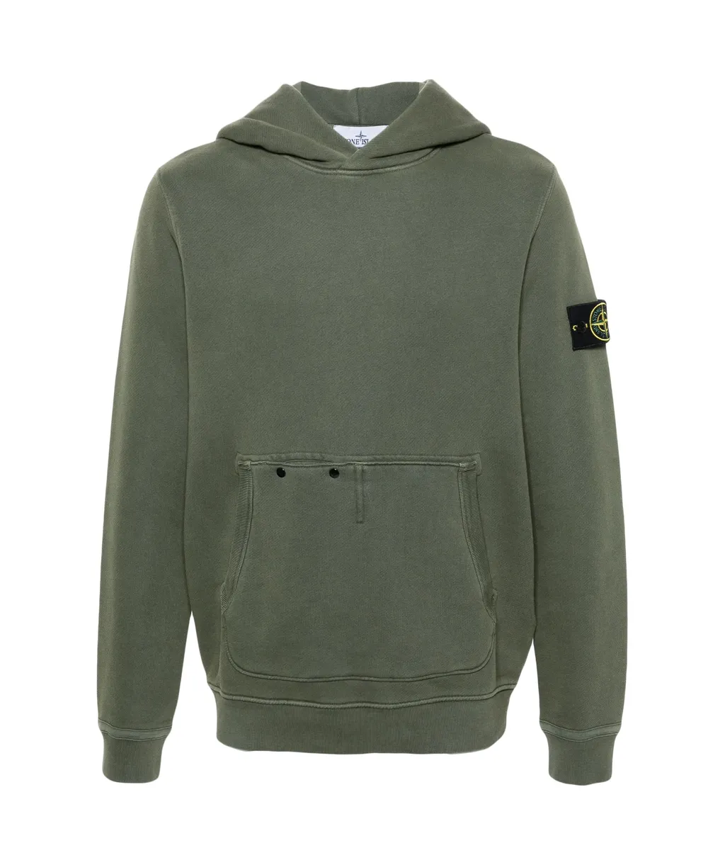 Long-Sleeved Compass Patch Hoodie