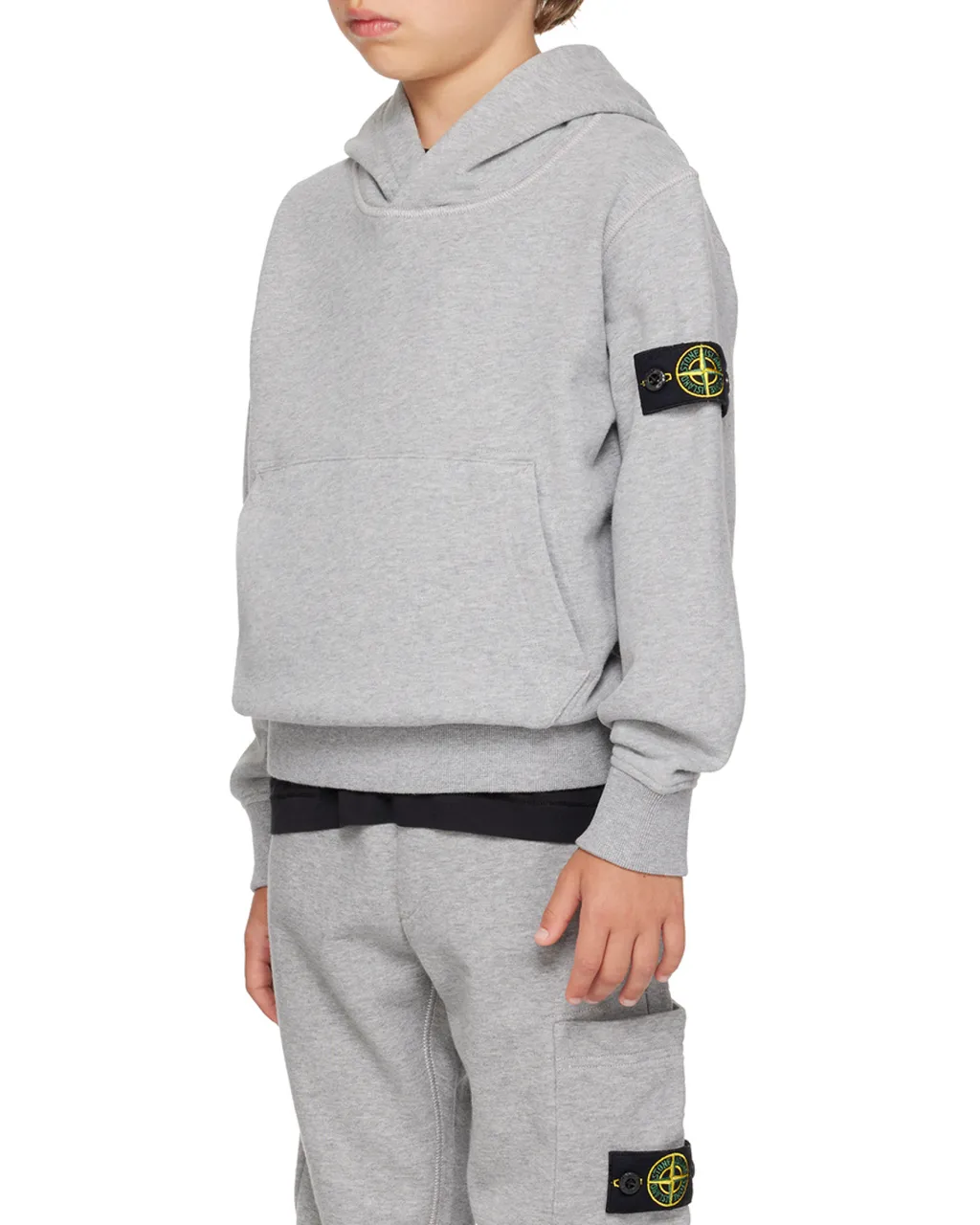 Junior Compass-Badge Long-Sleeved Hoodie