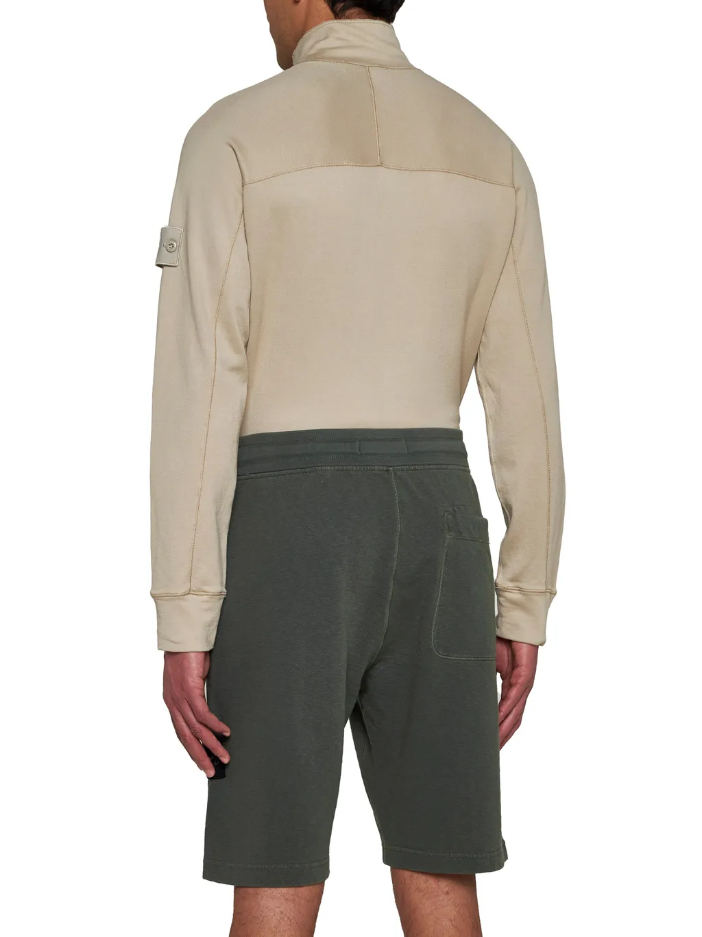 Logo Patch Drawstring Bermuda Shorts