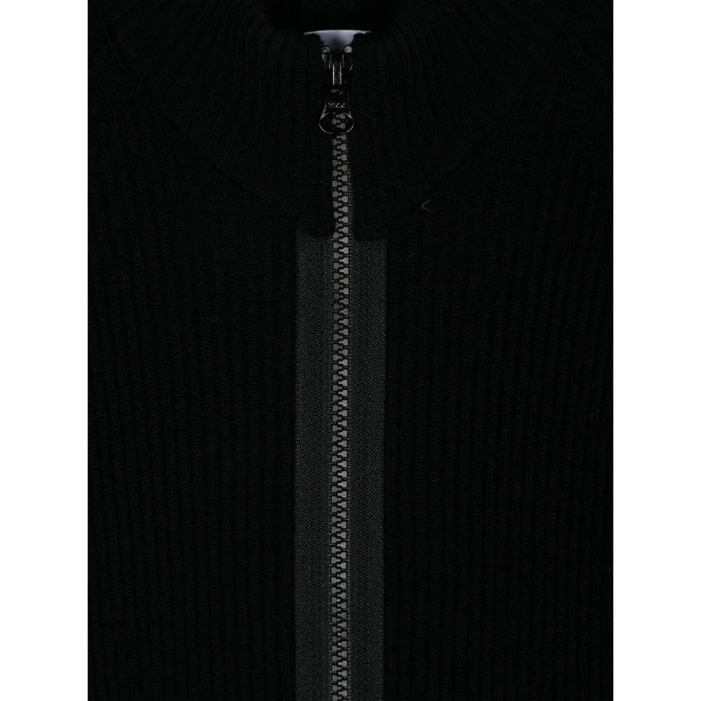 Compass-Badge Raglan Zipped Cardigan