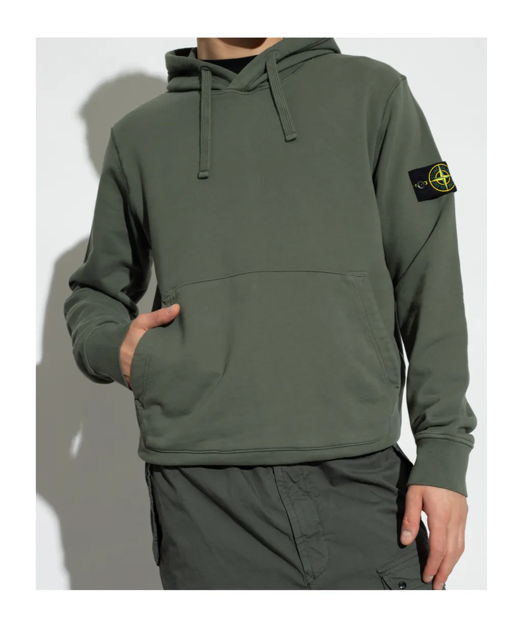 Compass-Badge Cotton Hoodie