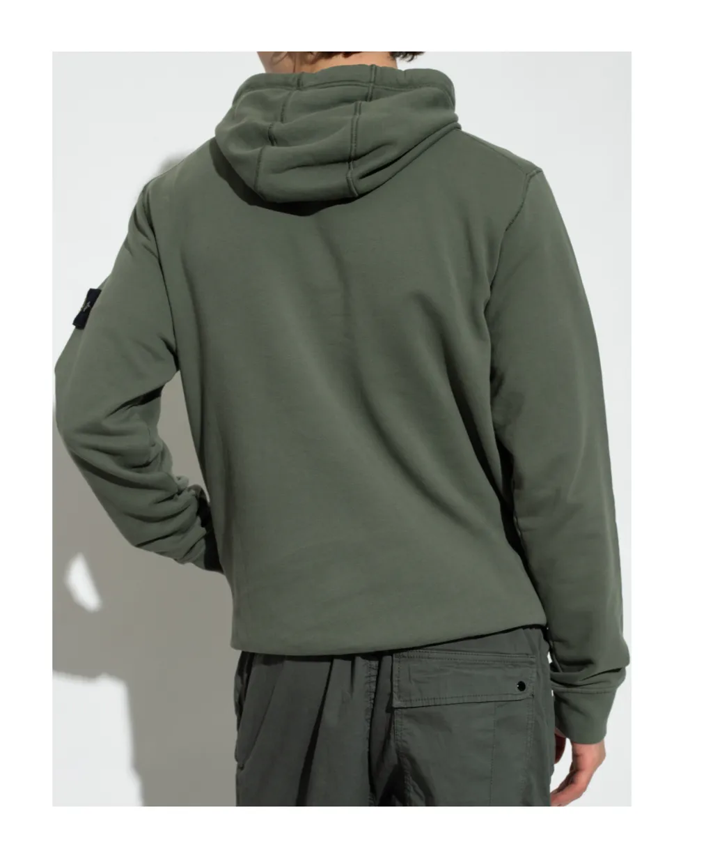 Compass-Badge Cotton Hoodie
