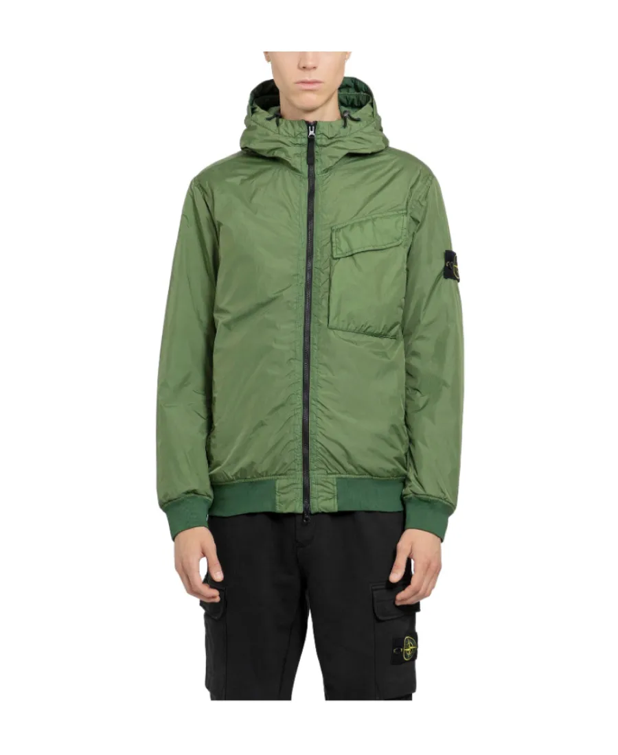 Logo-Patch Zip-Fastening Jacket
