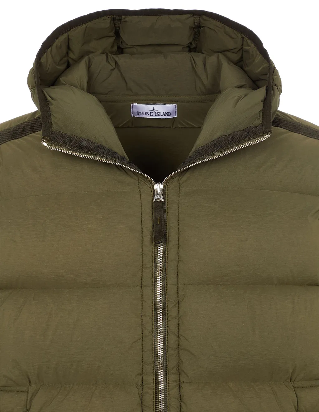 Compass Patch Zip-Up Puffer Jacket