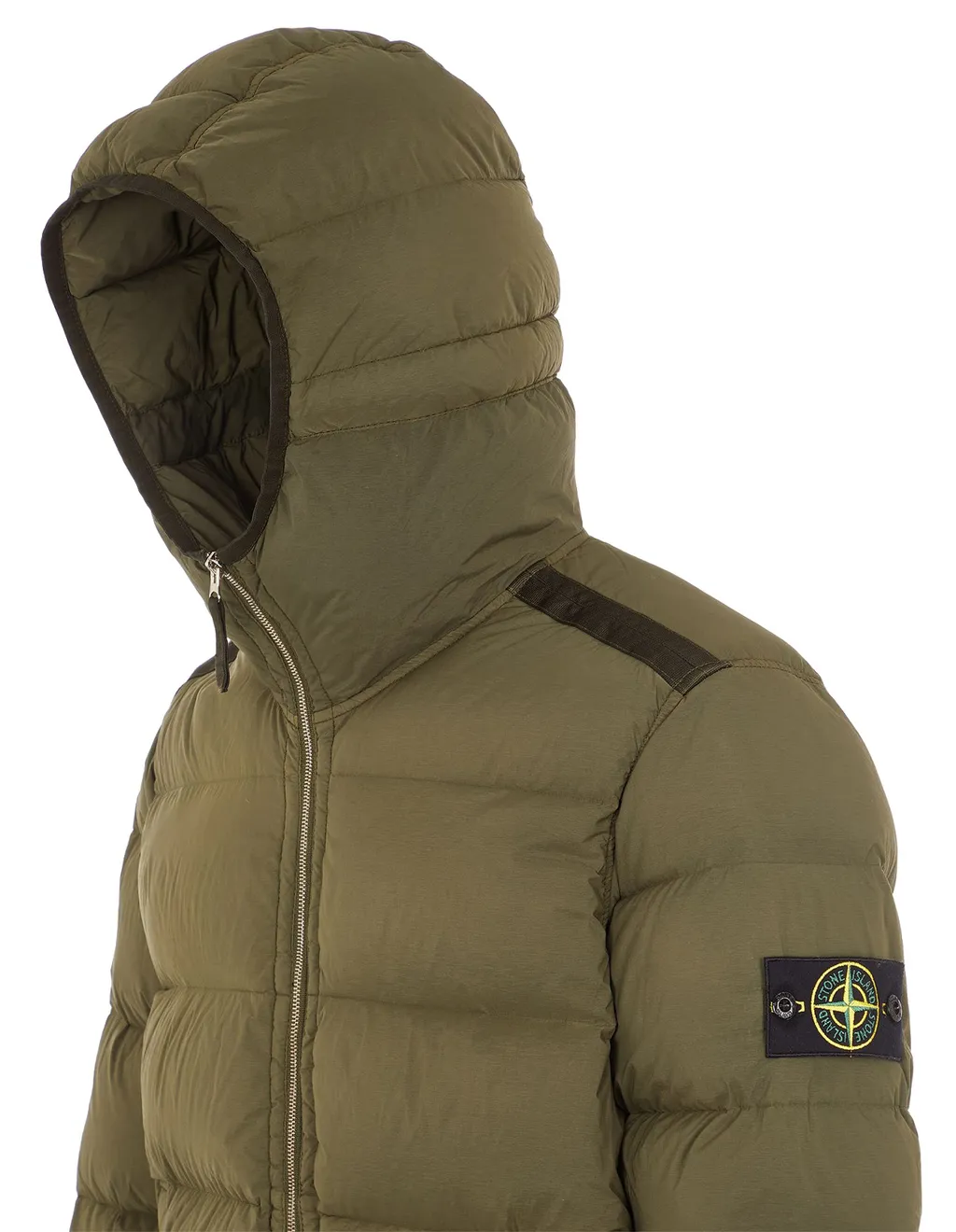 Compass Patch Zip-Up Puffer Jacket