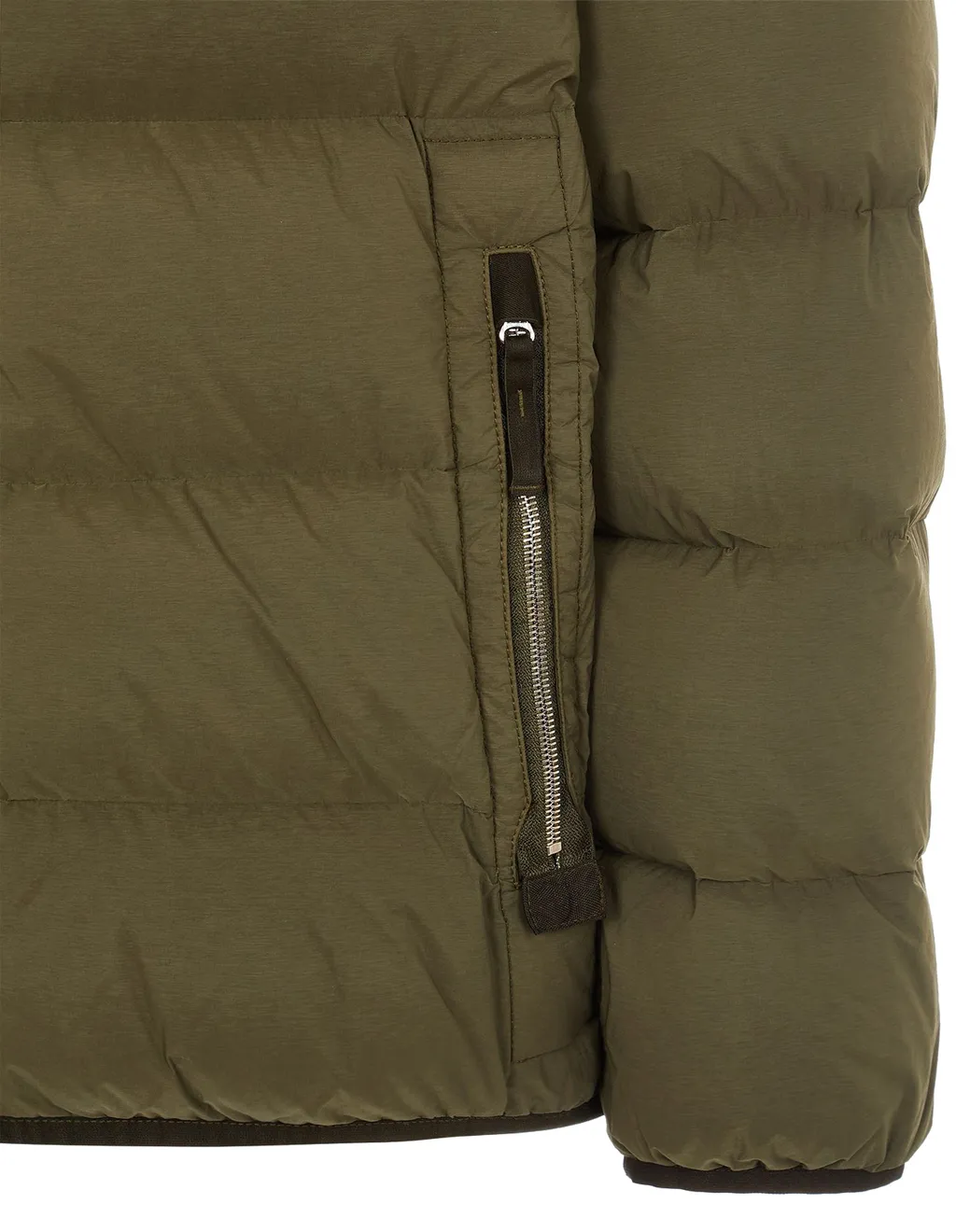 Compass Patch Zip-Up Puffer Jacket
