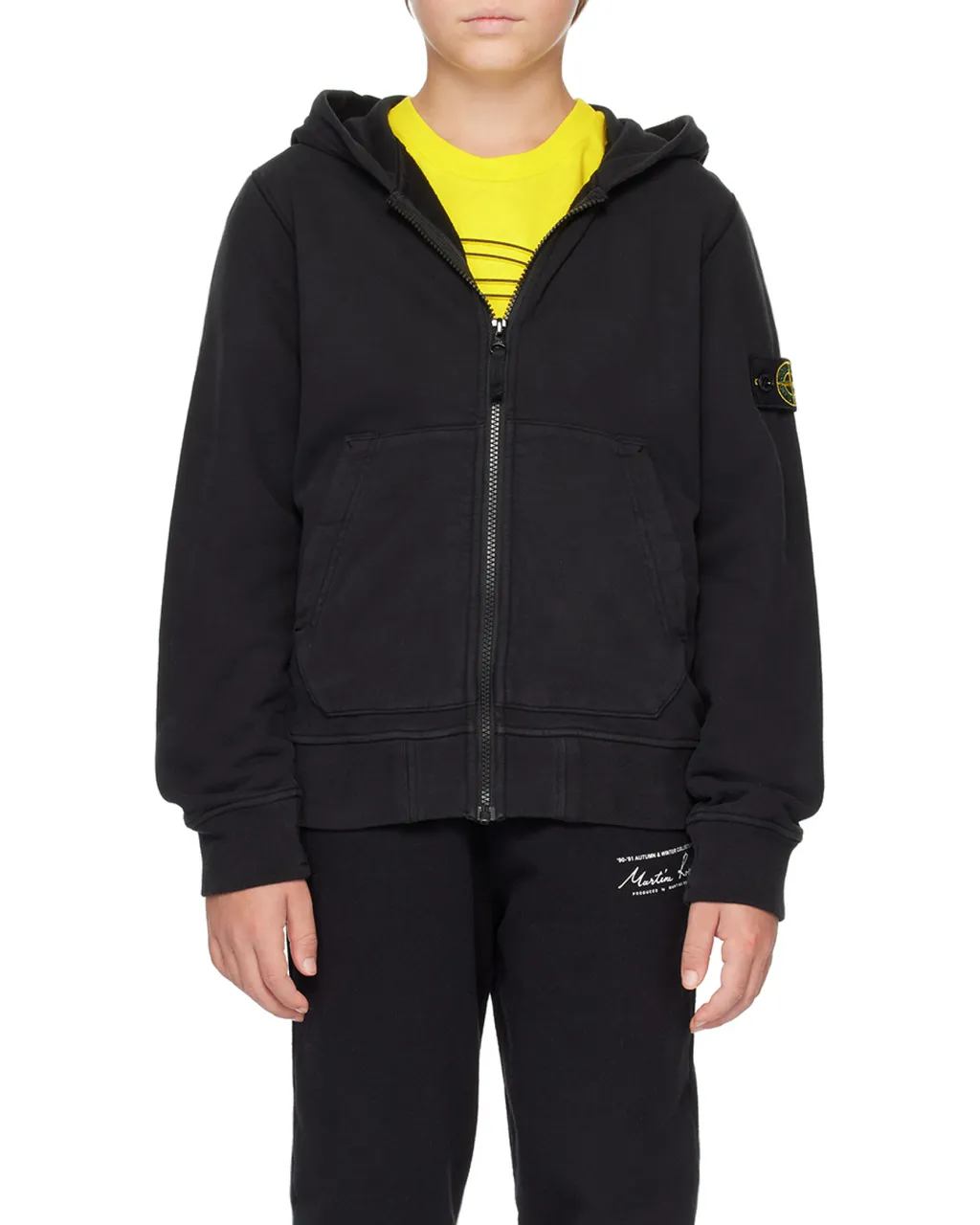 Compass Patch Zip-Up Hoodie