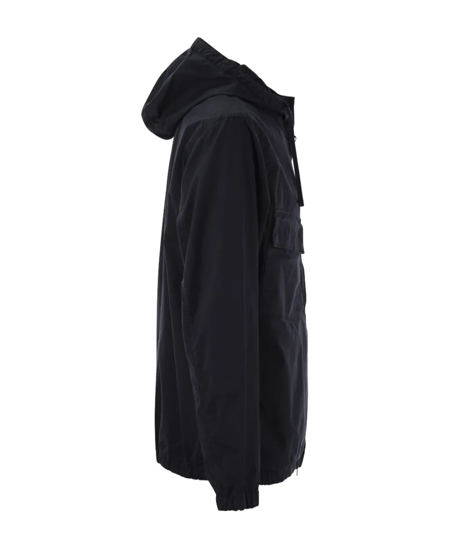 Logo Patch Hooded Jacket