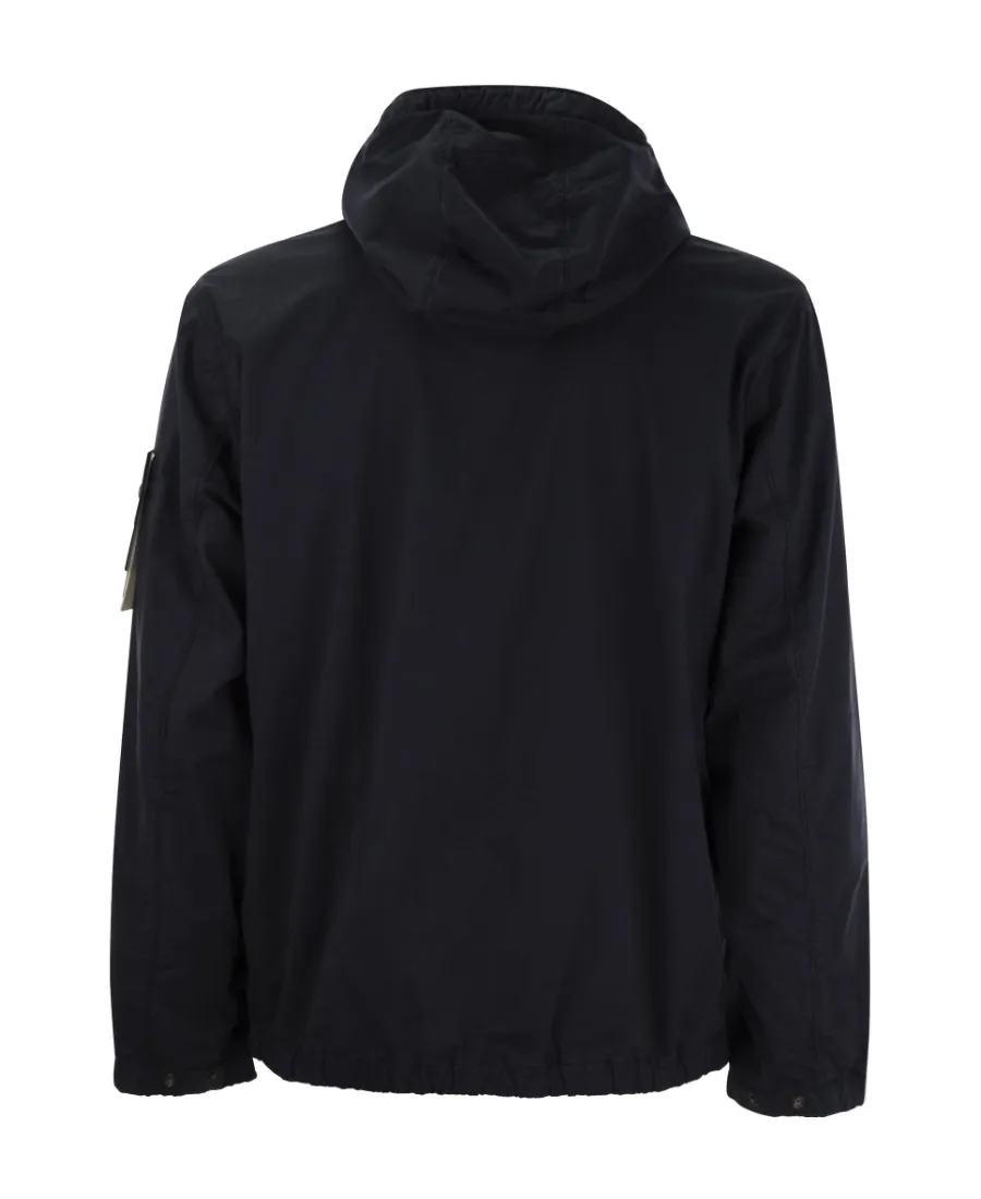 Logo Patch Hooded Jacket