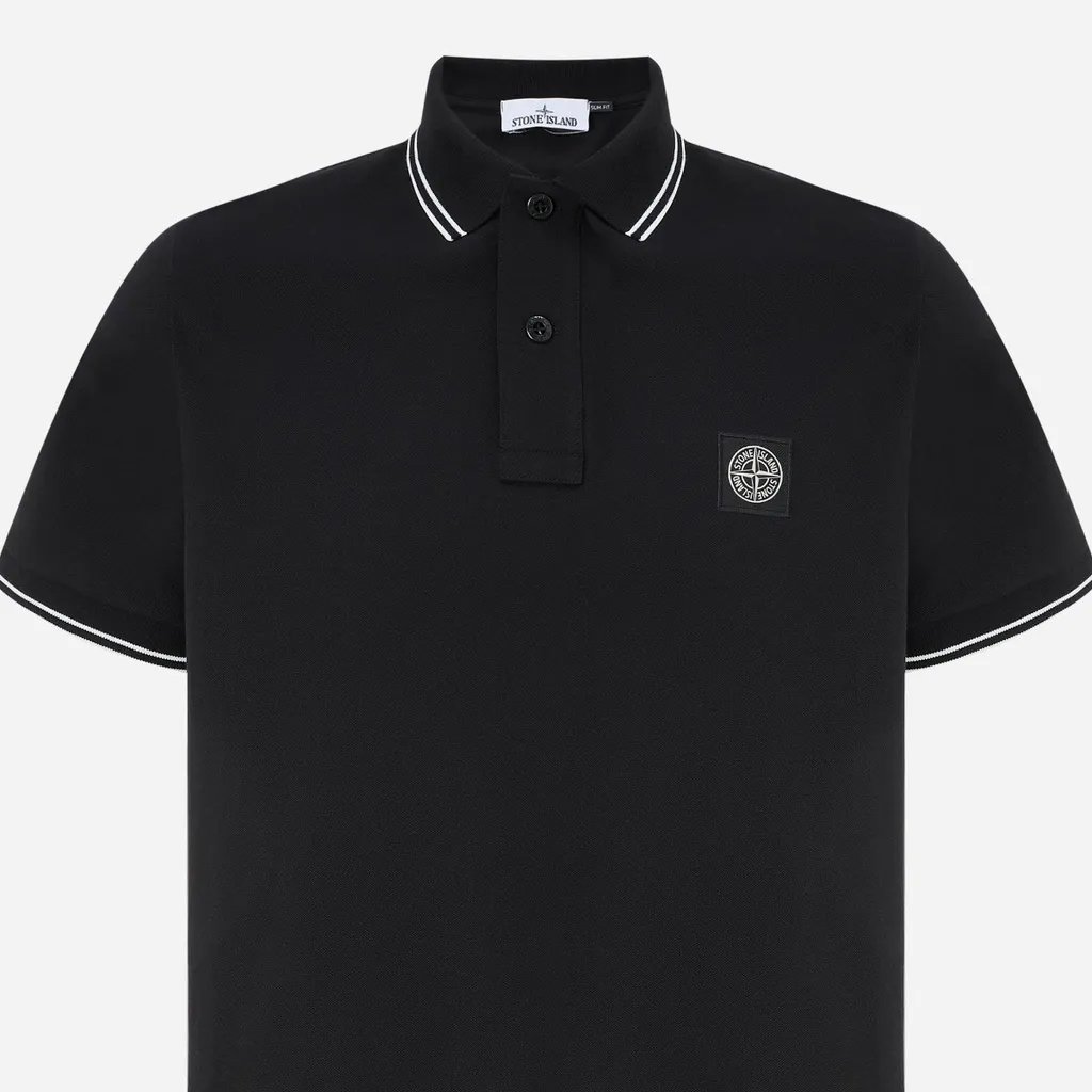 Logo Patch Short-Sleeved Polo Shirt