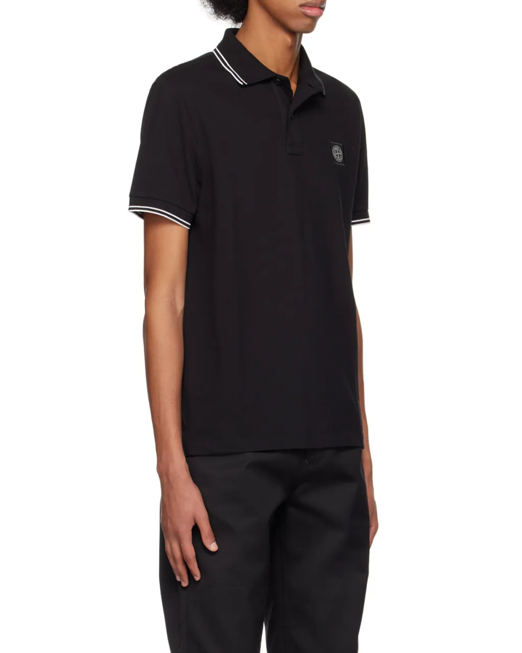 Logo Patch Short-Sleeved Polo Shirt