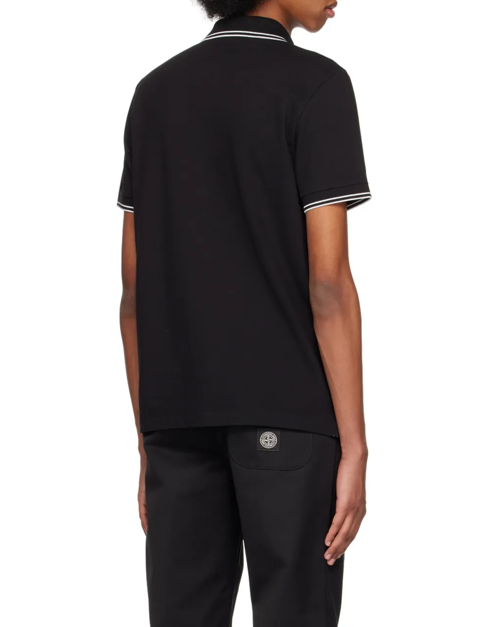 Logo Patch Short-Sleeved Polo Shirt