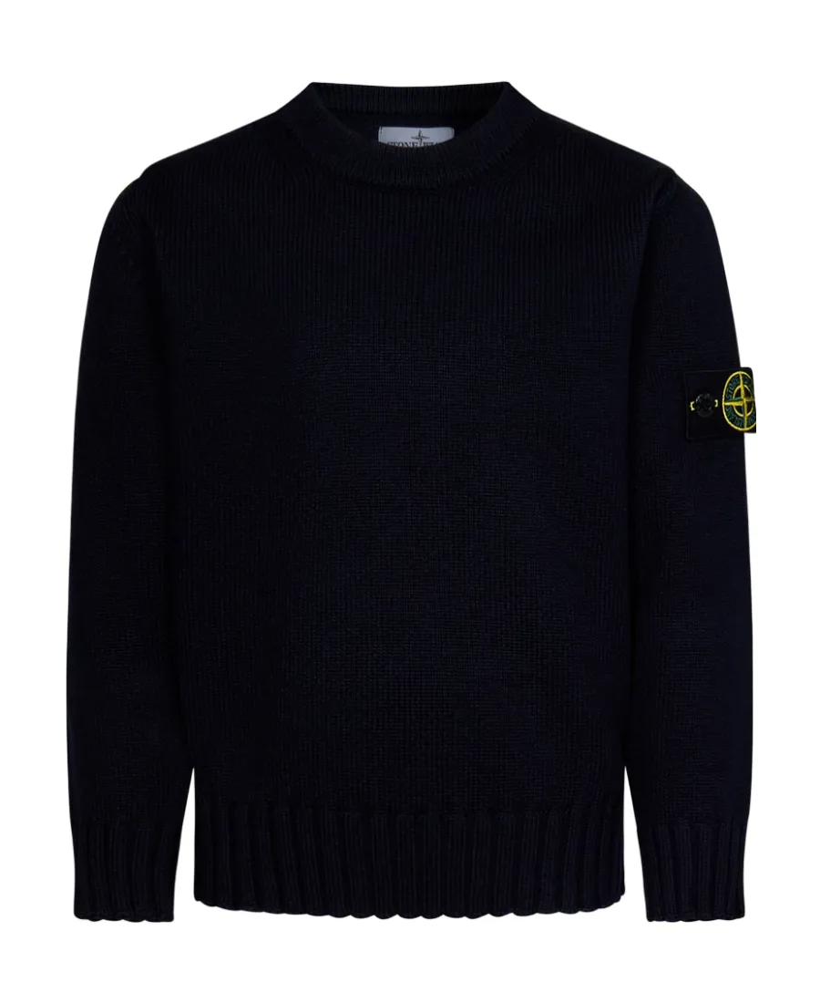 Junior Logo Patch Crewneck Jumper