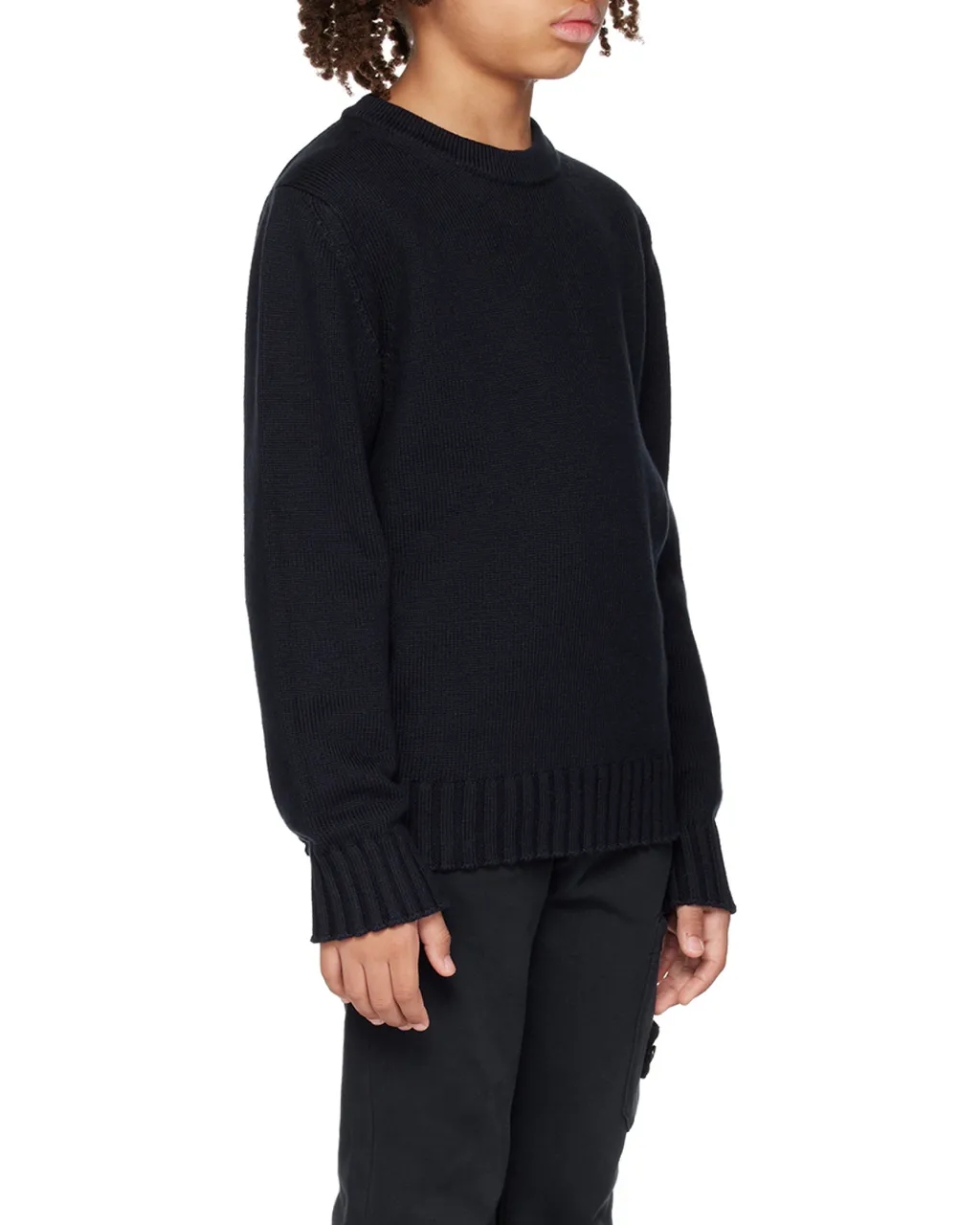 Junior Logo Patch Crewneck Jumper