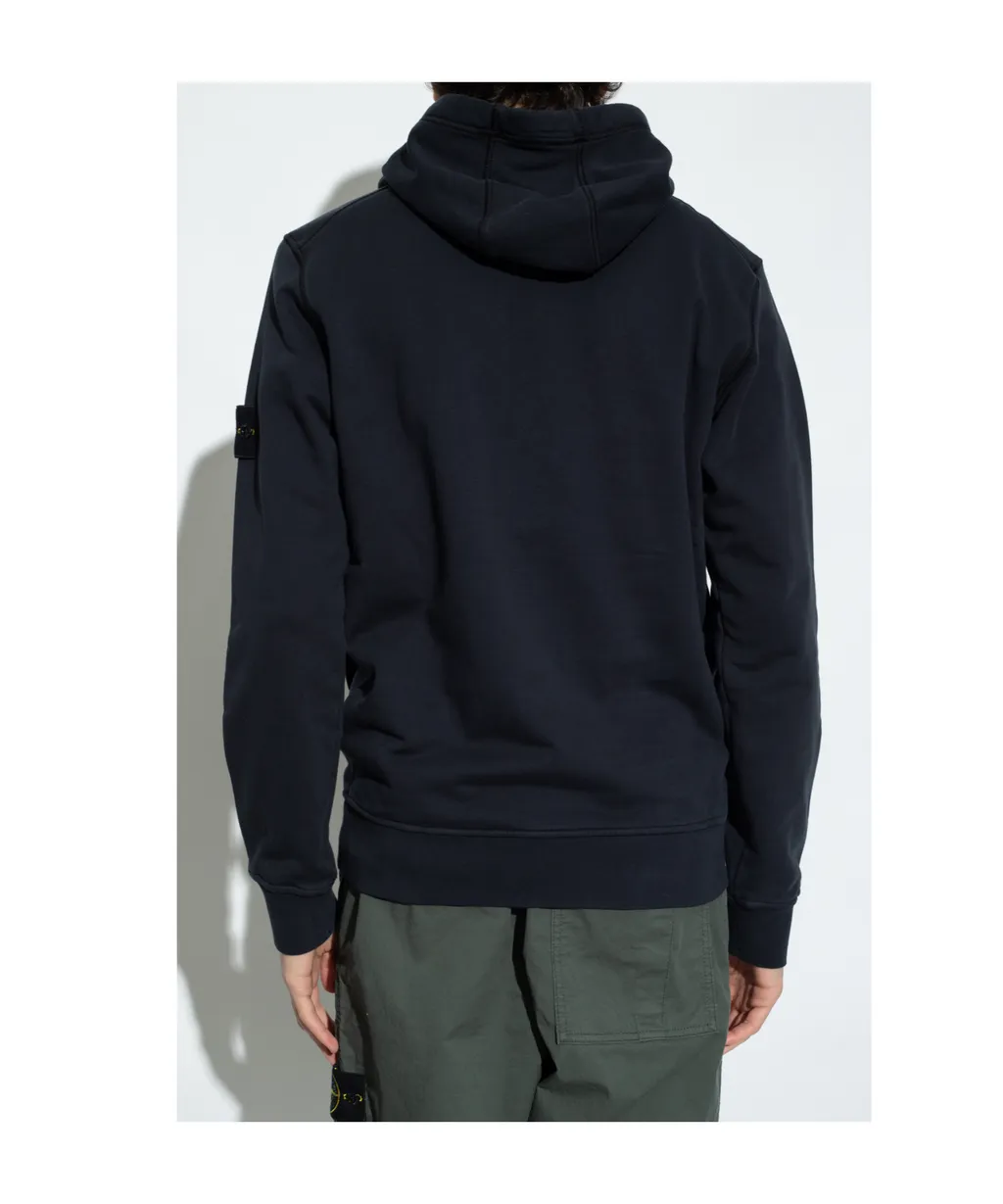 Logo Patch Drawstring Hoodie