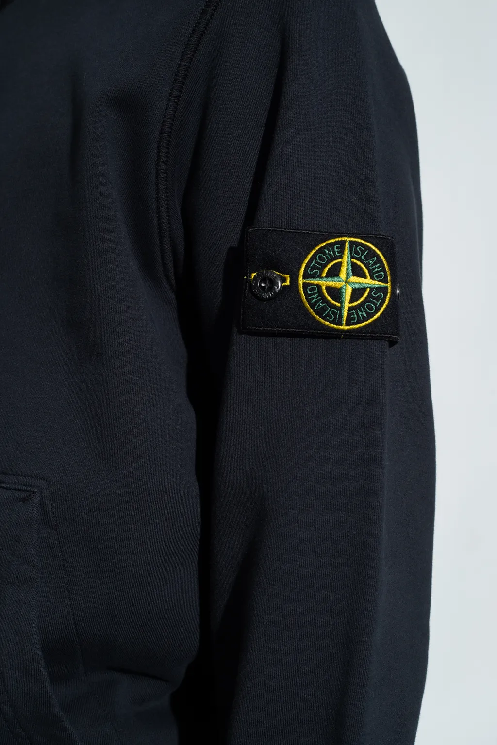 Logo Patch Drawstring Hoodie