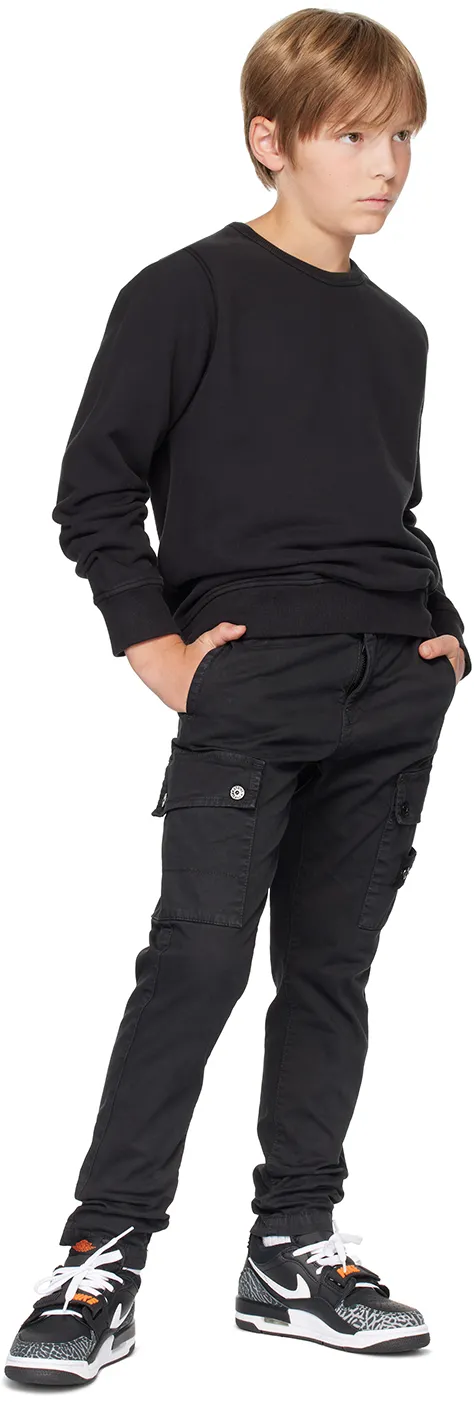 Junior Logo Patch Crewneck Sweatshirt