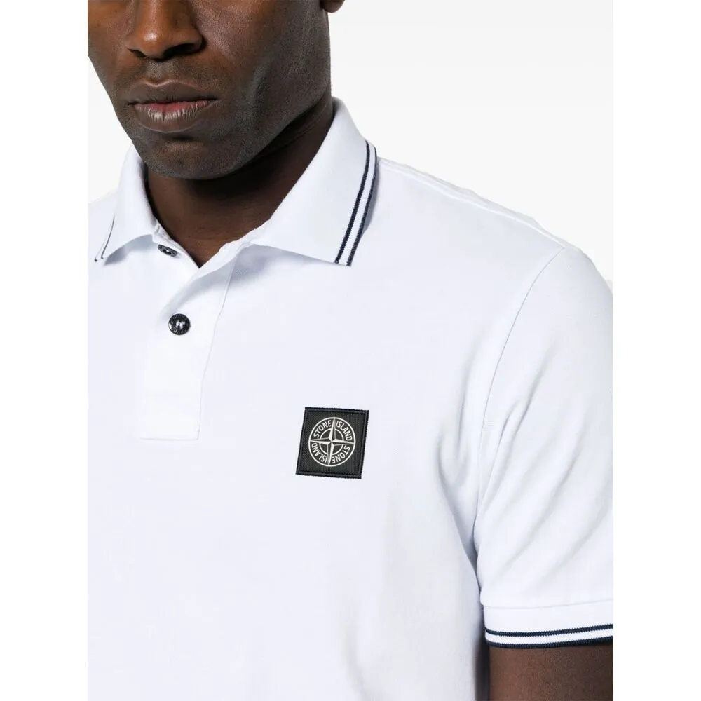 Logo Patch Short-Sleeved Polo Shirt