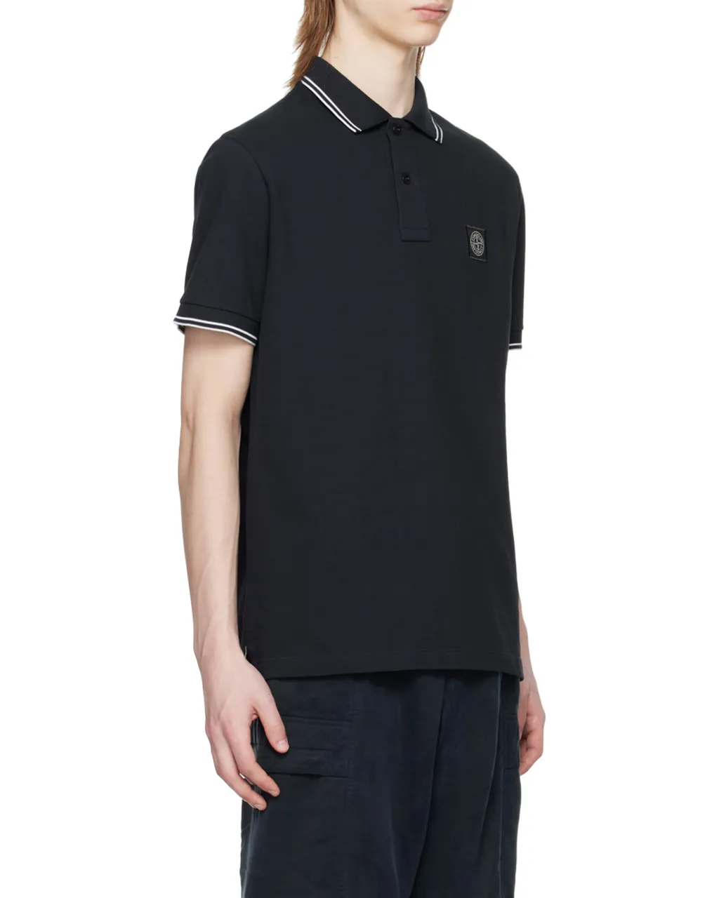Logo Patch Short-Sleeved Polo Shirt