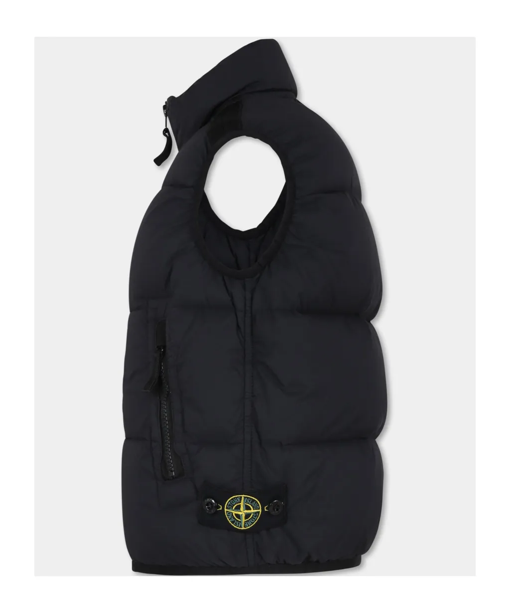 Junior Compass-Badge Zipped Padded Gilet