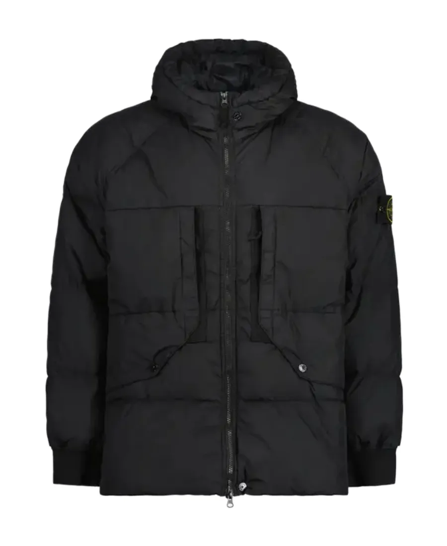 Compass-Patch Puffer Jacket