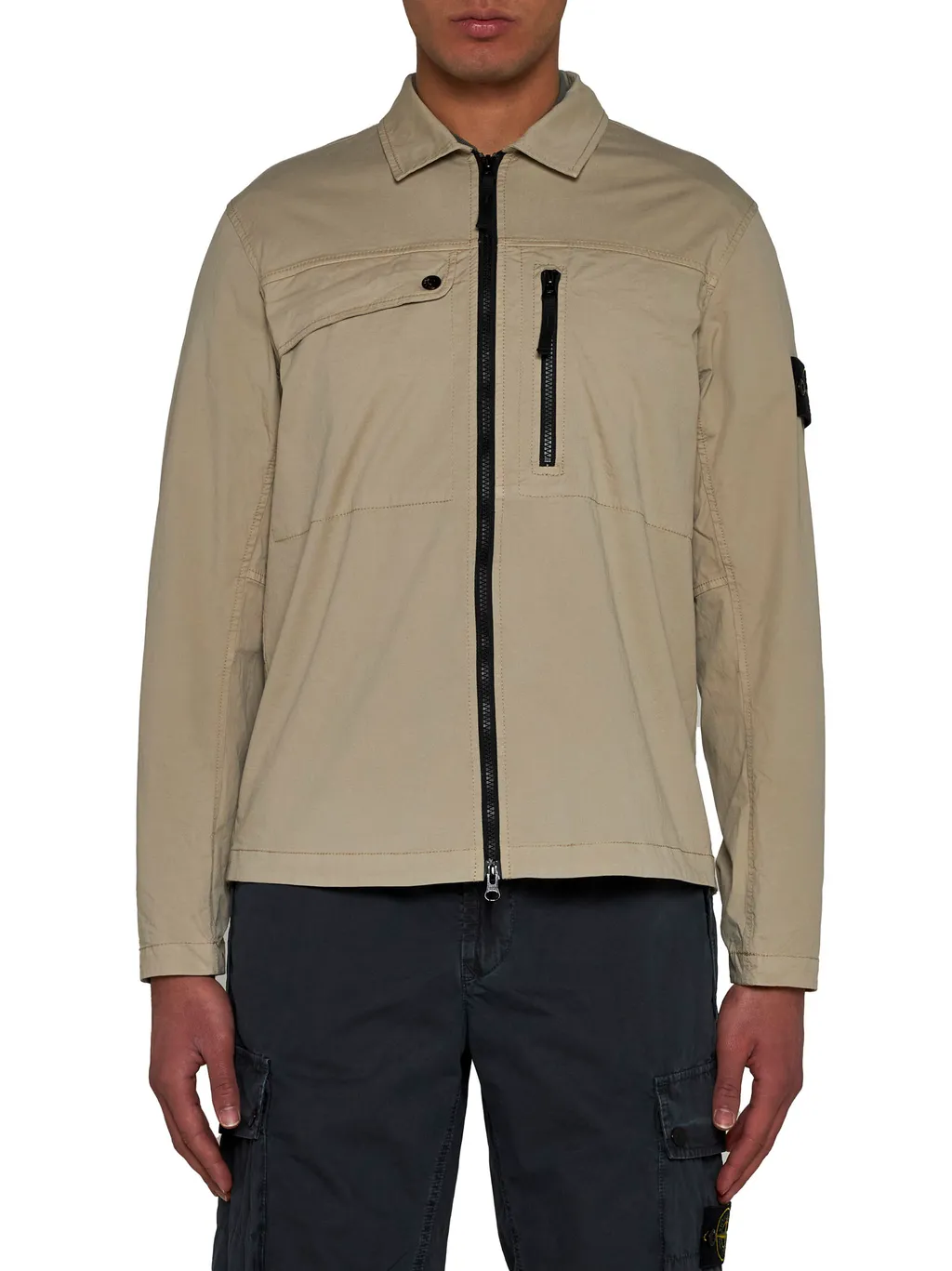 Logo Patch Zip-Up Jacket