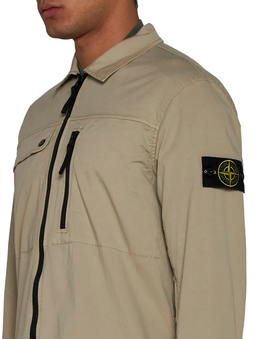 Logo Patch Zip-Up Jacket