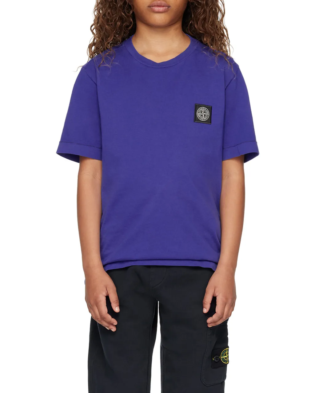 Compass-Motif Cotton T-Shirt