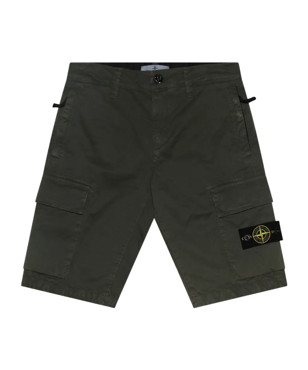 Compass Patch Knee-Length Cargo Shorts
