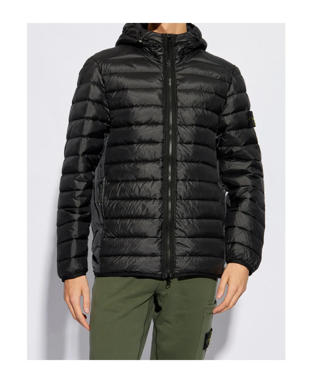 Logo Patch Zip-Up Puffer Jacket