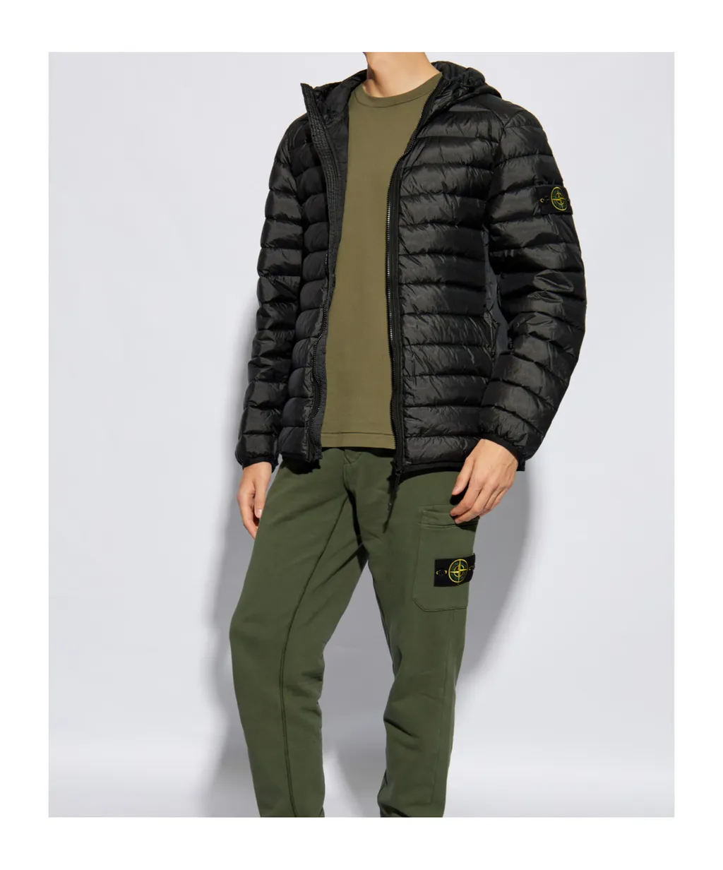 Logo Patch Zip-Up Puffer Jacket