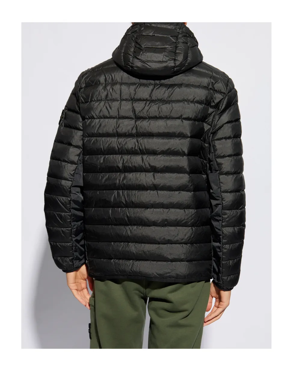 Logo Patch Zip-Up Puffer Jacket