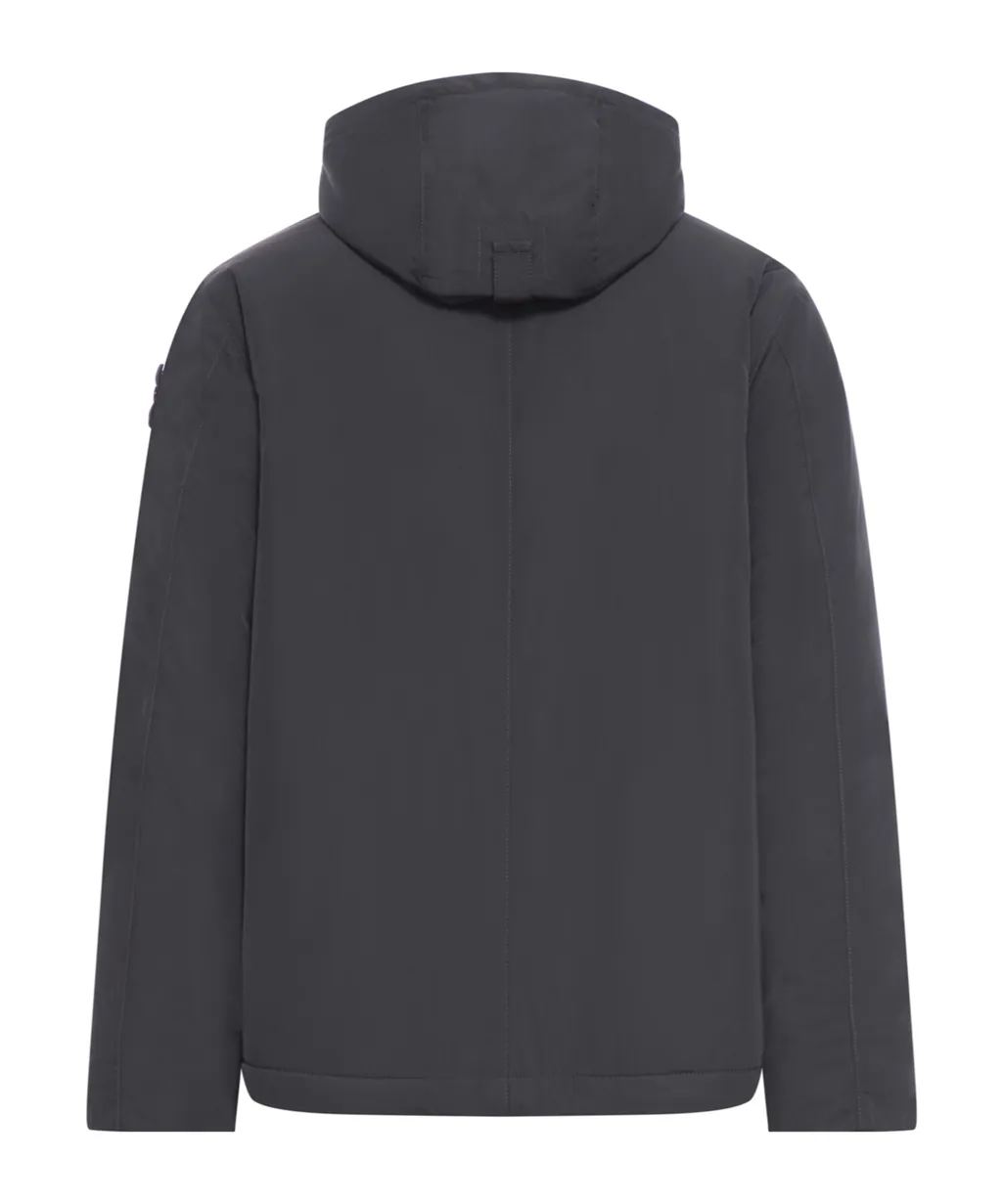 Hooded Buttoned Jacket
