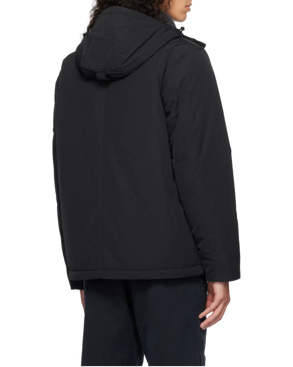 Hooded Buttoned Jacket