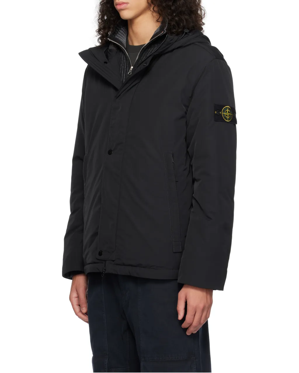 Hooded Buttoned Jacket