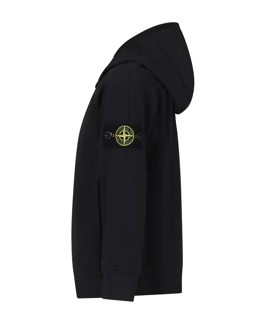 Zipped Straight Hem Hooded Jacket