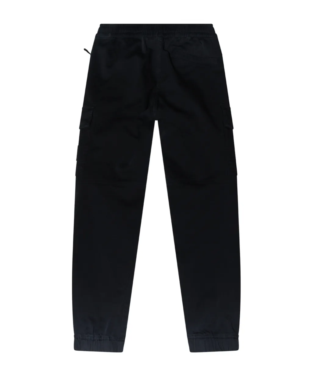 Compass-Motif Elastic Waist Trousers